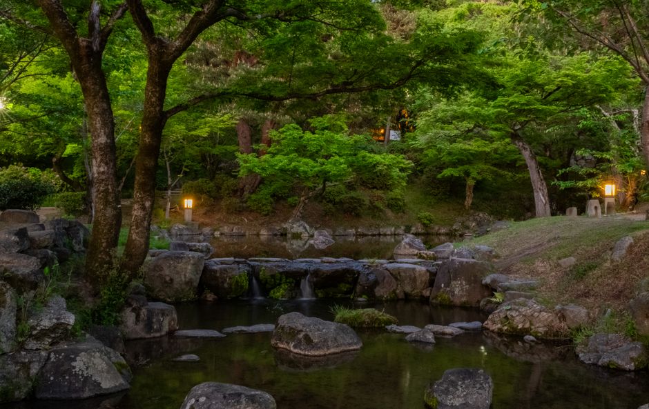 箱根の散歩風景