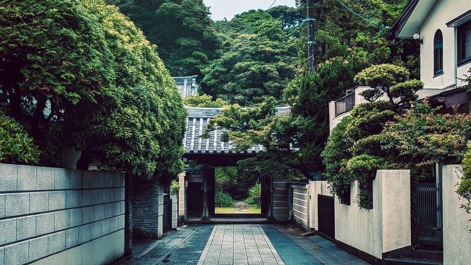 箱根の散歩風景